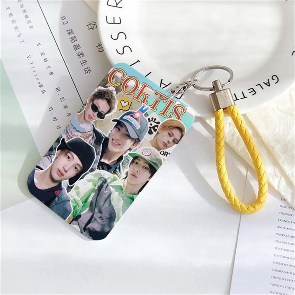 CORTIS Cards Holder Keychain Martin James Juhoon Seonghyeon Keonho PVC Card Sleeve Keyring Pendant Fans Gift Bag Accessories otakupop.store