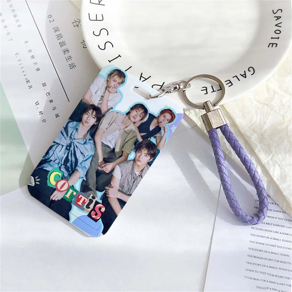 CORTIS Cards Holder Keychain Martin James Juhoon Seonghyeon Keonho PVC Card Sleeve Keyring Pendant Fans Gift Bag Accessories otakupop.store