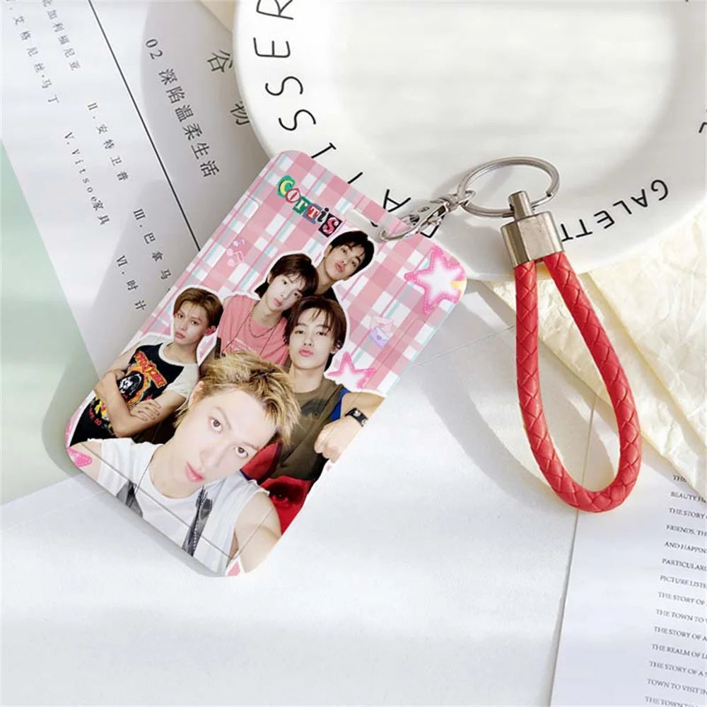 CORTIS Cards Holder Keychain Martin James Juhoon Seonghyeon Keonho PVC Card Sleeve Keyring Pendant Fans Gift Bag Accessories otakupop.store