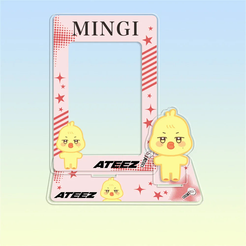 Hot Sale Babymonster ATEEZ CORTIS BINI ZB1 Card Holder Stand Figure TWS KATSEYE NMIXX Cards Sleeve Stand Board Fans Gift Decor otakupop.store