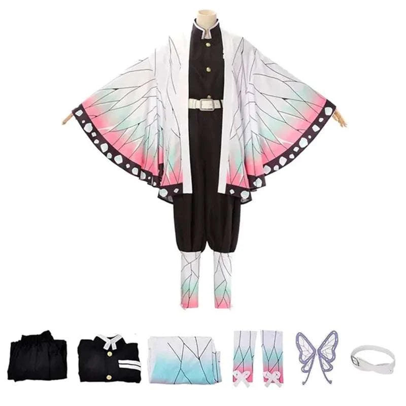 Anime Demon Slayer Kimetsu No Yaiba Zenitsu Giyu Tanjirou Kamado Nezuko Cosplay Women Kids Men Kimono Uniform Party otakupop.store