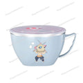 Demon Slayer Kimetsu No Yaiba Stainless Steel Bowl with Handle Anime Anti Scalding Instant Noodles Mixing Bowl Kitchen Tableware otakupop.store