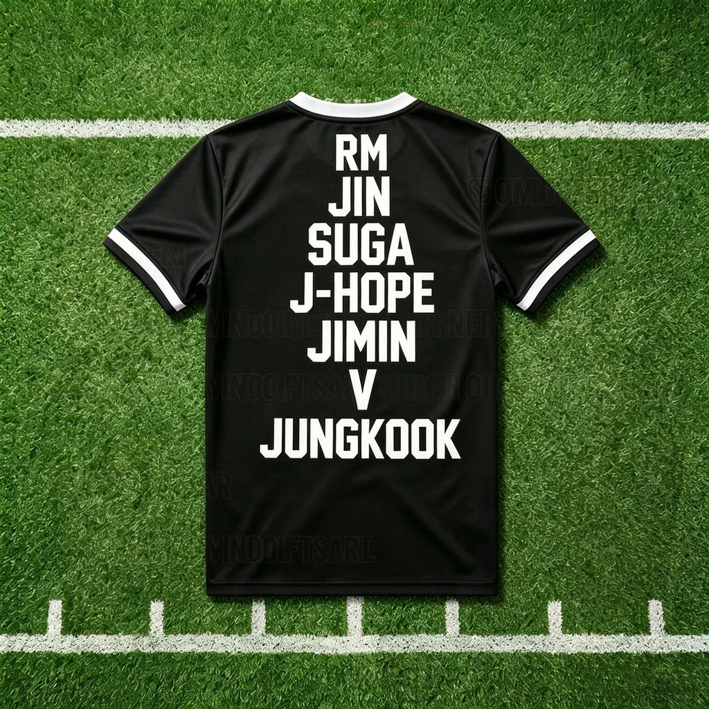 2026 Kpop Group Member Number Print Football Jersey T-shirt Casual Short Sleeve Sports Tee For Fans Summer Streetwear Tops otakupop.store