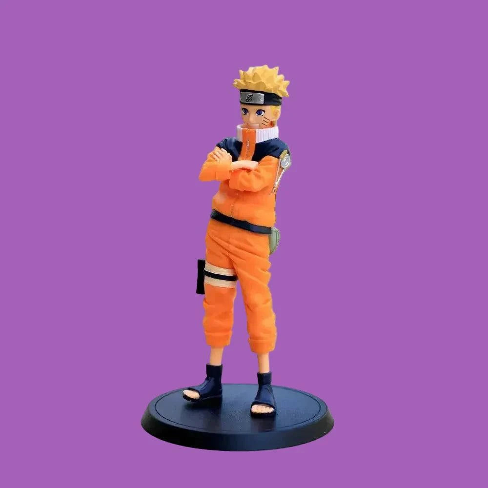 Figurine PVC Naruto Shippuden collection featuring Naruto, Sasuke, Itachi, Kakashi, Sakura, and Minato with detailed paint and authentic proportions