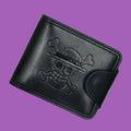 Portefeuille Anime compact en similicuir avec design Tanjirō Kamado et Eren Jaeger, multi-poches, style Demon Slayer et Attack on Titan
